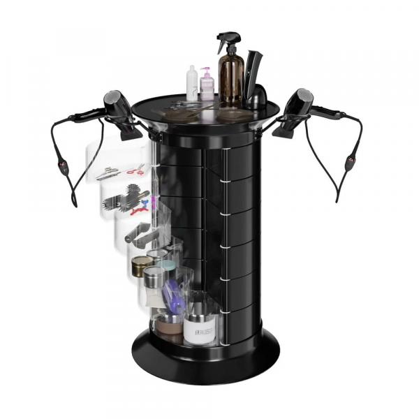 Парикмахерская тележка GiroCo Doble Plus, черный