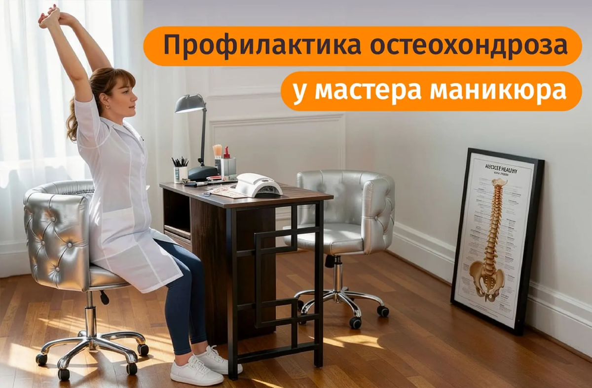 Чем опасен остеохондроз для мастеров маникюра: симптомы, причины возникновения, способы профилактики