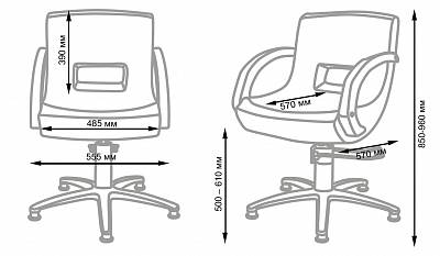 Кресло парикмахерское МД-2203 гидравлика: вид 4
